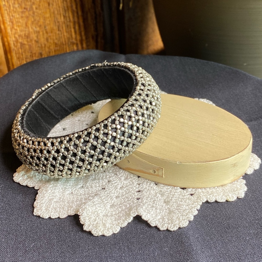 Bundle Vintage Beaded Bangles - image 6